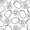 Seamless pattern with hand drawn fruits elements kiwi. Vegetarian wallpaper.