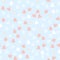 Seamless pattern. Hand drawn heart shapes on pastel blue background. Valentines Day concept, love concept