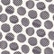 Seamless pattern. Hand drawn imperfect polka dot spot shape background. Monochrome textured dotty black and white imperfect circle