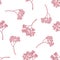 Seamless pattern with hand drawn pastel rosemary everlasting