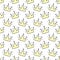 Seamless pattern of hand-drawn shining crowns.