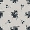 Seamless pattern with hand drawn stylized hawthorn