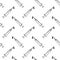 Seamless pattern hand drawn syringe doodle. Sketch style icon. D