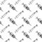 Seamless pattern hand drawn syringe doodle. Sketch style icon. D