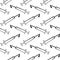 Seamless pattern hand drawn syringe doodle. Sketch style icon. D