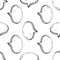 Seamless pattern Handdrawn cloud doodle icon. Hand drawn black sketch. Sign symbol. Decoration element. White background. Isolated