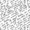 Seamless pattern with handwriting text