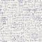 Seamless pattern with handwritten text mathematical formulas