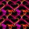 Seamless pattern Heart Abstract liquid lava lamp colorful background design