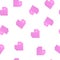 seamless pattern heart pixel pink retro background print