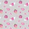 Seamless pattern heart Valentine's Day, love Greeting card concept. Watercolor texture for scrapbooking. Wedding, banner