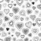 Seamless pattern with hearts