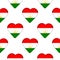 Seamless pattern from the hearts with flag of Republic of Tajikistan.