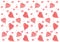 Seamless pattern with hearts lover. isolate on white background