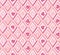 Seamless pattern: hearts and pink diamonds