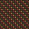 Seamless pattern with hearts in traditional Pan African colors - red, yellow, green, black background. Backdrop for Kwanzaa, Black