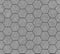 Seamless pattern of the hexagonal netting, geometric line art texture, pencil repeat backdrop. Grey tile design, minimal modern