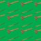 Seamless pattern of hoe and hammer on a green background