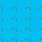 Seamless pattern of hoes on a light blue background
