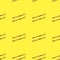 Seamless pattern of hoes on a yellow background