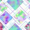 Seamless pattern with holographic neon rhombuses.