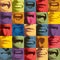 Seamless pattern with human mouths and lips