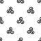 Seamless pattern with human resourse managment icons on white background. Gears showing teamwork, cooperation, managment. Vector