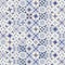 Seamless pattern of hydraulic tiles, typical of Spain, Italy and Portugal.