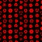 Seamless pattern with Icon Sharingan. Vector