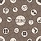 Seamless pattern Icons detective crime