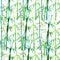 Seamless pattern illustration with bamboo thicket isolated