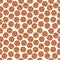 Seamless pattern with illustration of cookies with chocolate crumbs. With transparent background