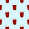 Seamless pattern with Illustration glass with fruit compote