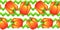 Seamless pattern illustration of sweet bell pepper in bright colors