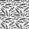 Seamless pattern with image of surfboards design