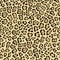 Seamless pattern. Imitation of skin of jaguar. Black and brown spots on beige background.