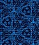 Seamless pattern indigo blue flower motif Japanese style. Hand drawn dyed floral damask textiles. Decorative trendy monochrome all