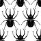 Seamless pattern with insects. Beetles