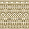 Seamless pattern inspired by scandinavian, finnish folk art. Nordic gold and white background. Repeated decoration