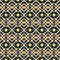 Seamless pattern of interwoven V shapes and circles