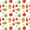 Seamless pattern for Jewish New Year Holiday Rosh Hashahah