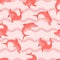 Seamless pattern with jumping dolphins. Set. Vector illustration