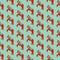 Seamless pattern jumping Swedish horse