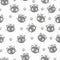 Seamless Pattern Kawaii Cats
