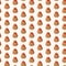 Seamless pattern with kawaii poop on white background. Cartoon poo, feces icons. Shit patterns, evil turd. Vector