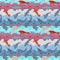Seamless pattern Koi carp nishikigoi literally brocaded carp fish. black outline sketch doodle. Blue azure teal pink grey burgundy