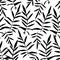 Seamless pattern with leafs tropical fern palm for fashion textile or web background