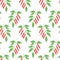 Seamless pattern leaves of Chinese Schisandra