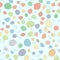 Seamless pattern with leaves. Colorful spots. Autumn texture.