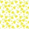 Seamless pattern of lemons and limes citrus fruits with fruit slices on a white background. Vector with swatch